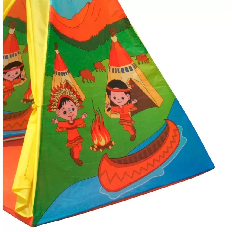 Indián sátor, wigwam gyerekeknek, 100 x 100 x 135 cm, indián minta