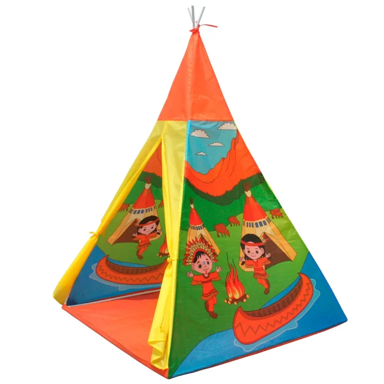 Indián sátor, wigwam gyerekeknek, 100 x 100 x 135 cm, indián minta