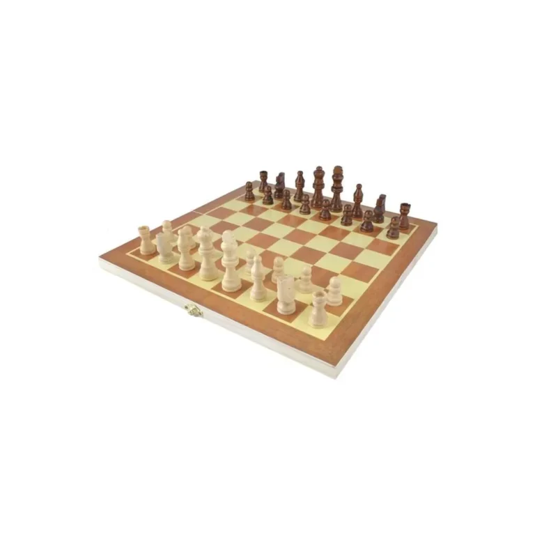 Iso Trade fa sakk készlet, 32 db, 28x28 cm