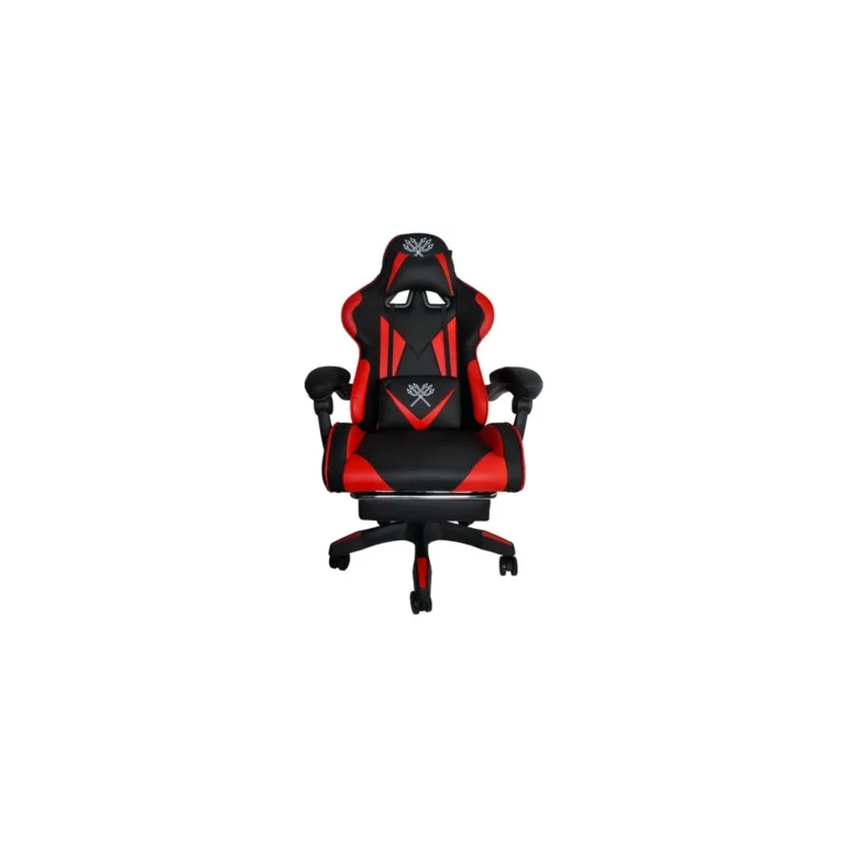 Iso Trade gamer szék, max. 180kg, fém, EPE hab, műbőr, szilikon, fekete / piros