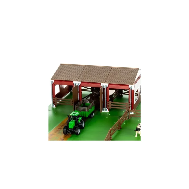 MALATEC Játékfarm állatokkal, traktorral, 102 db-os készlet, barkácsjáték, 54x62x20cm