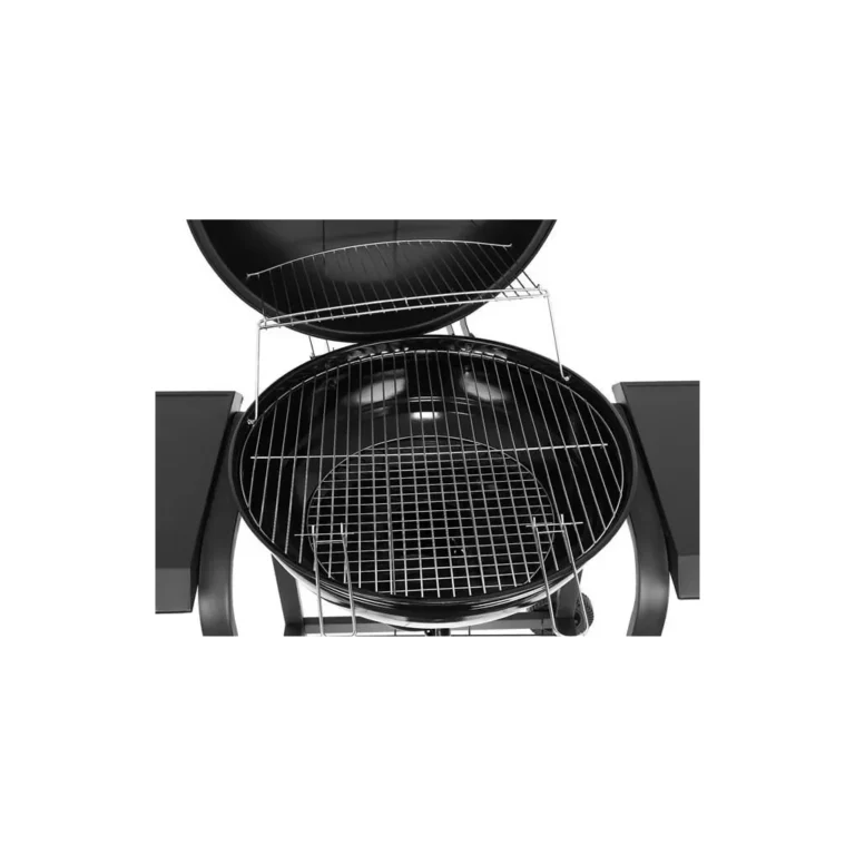 Kaminer Faszenes grillsütő hőmérős fedéllel, 2 polccal, 120x45x95cm, fekete