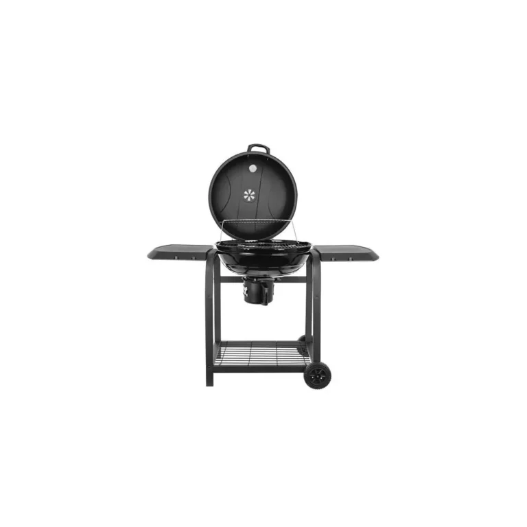 Kaminer Faszenes grillsütő hőmérős fedéllel, 2 polccal, 120x45x95cm, fekete