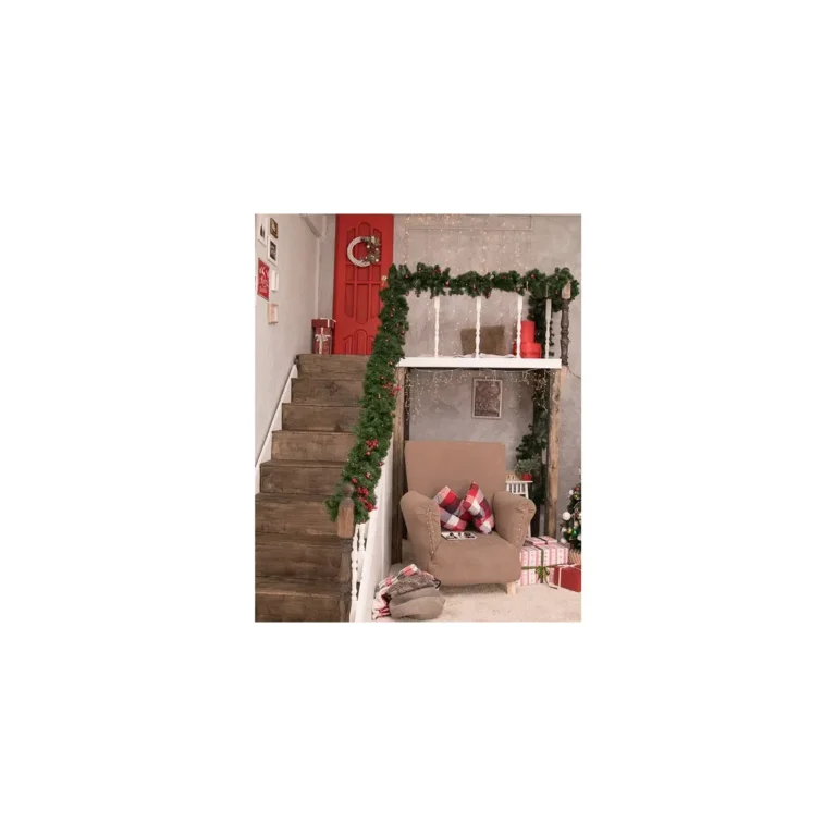 Karácsonyfa Girland Dekoráció 270cm - Műanyag, Hajlítható, Kombinálható - Hosszúság: 270 cm, Szélesség: 29 cm, súly: 1,400 kg
