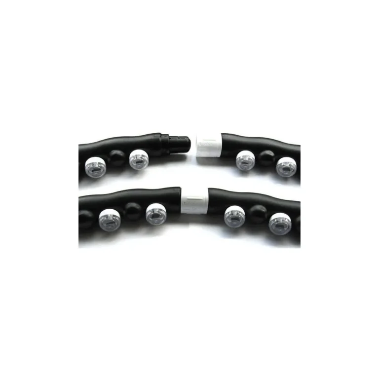 Karcsúsító hulahopp karika masszírozó mágnesekkel, 100 cm, fekete