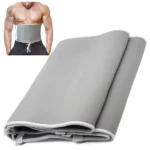 Állítható karcsúsító öv cipzáras neoprén fűző, 130cm x 24cm, szürke