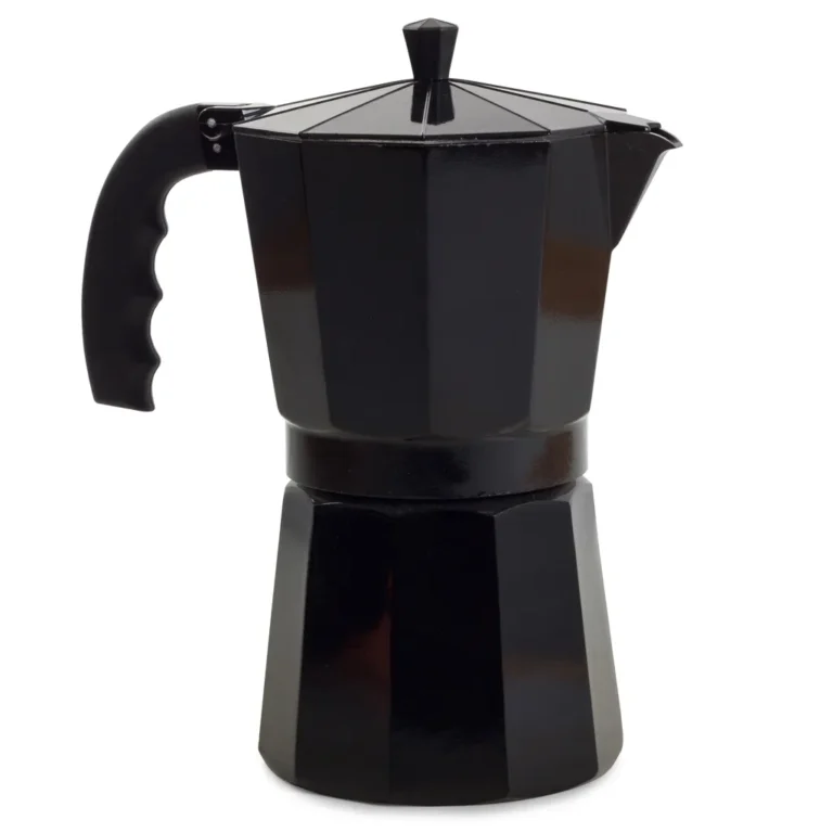 12 személyes kávéfőző 600ml, alumínium, fekete