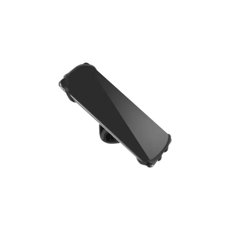 Kerékpáros telefontartó szilikonból, 6,5 x 18 x 4,5 cm, fekete
