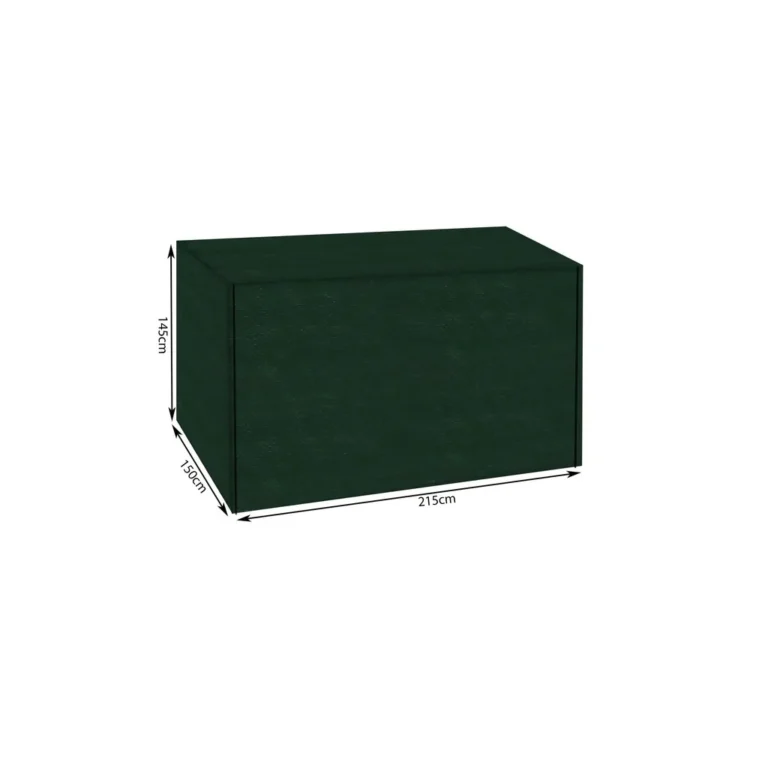 Kerti hinta védőhuzat, 215x153x145 cm, zöld