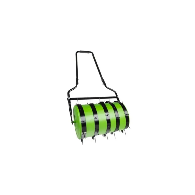 Kézi gyeplazító, levegőztető talajhenger 35 literes víztartállyal, 107/60/33 cm, fekete-zöld