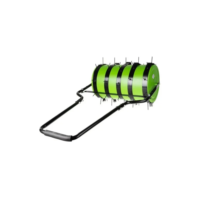 Kézi gyeplazító, levegőztető talajhenger 35 literes víztartállyal, 107/60/33 cm, fekete-zöld