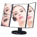 Kozmetikai tükör led megvilágított nagyítással