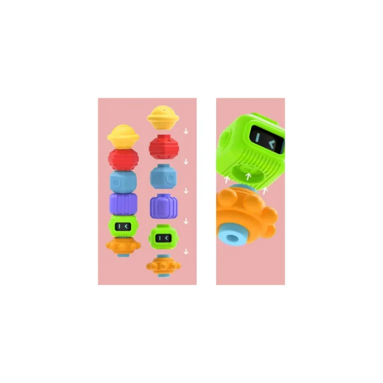 Kruzzel fejlesztő gyermekjáték, színes, 19x15x15 cm