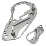 Kulcstartó karabineres túlélő multiszerszám, 8.5cm x 4.5cm