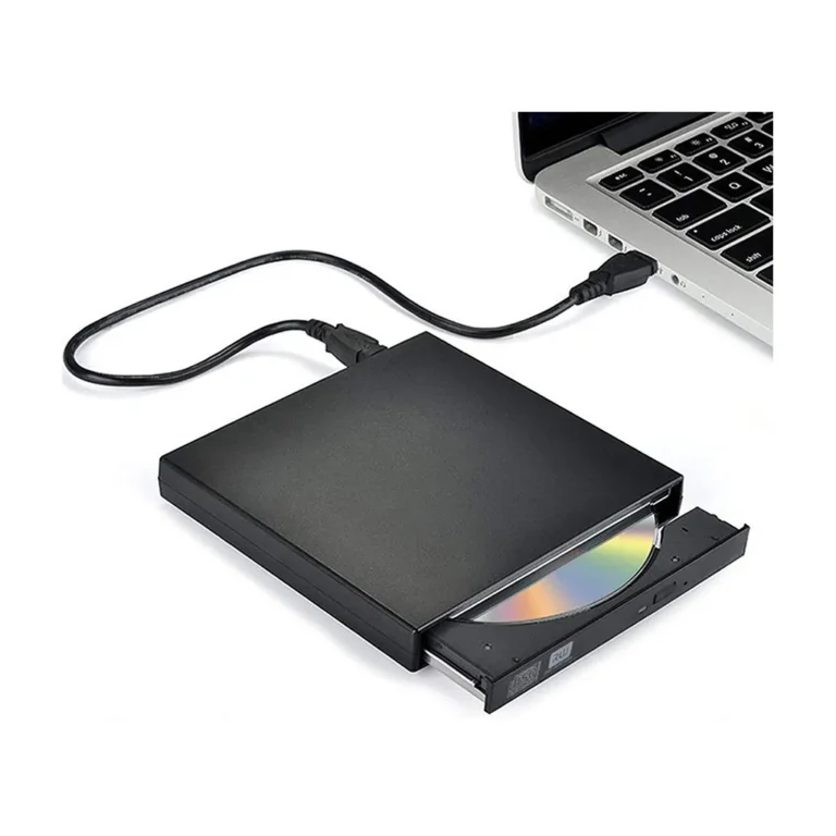 Külső cd-r/dvd-rom/rw meghajtó USB 2.0, fekete