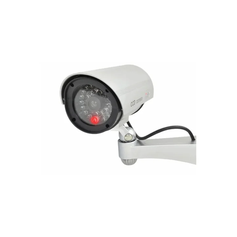 Kültéri vízálló álkamera, villogó piros LED-del, ajándék CCTV matricával