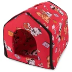 Kutya- macska kennel puha anyagból, XL méret, 36cm x 37cm x 30cm, többféle szín és minta