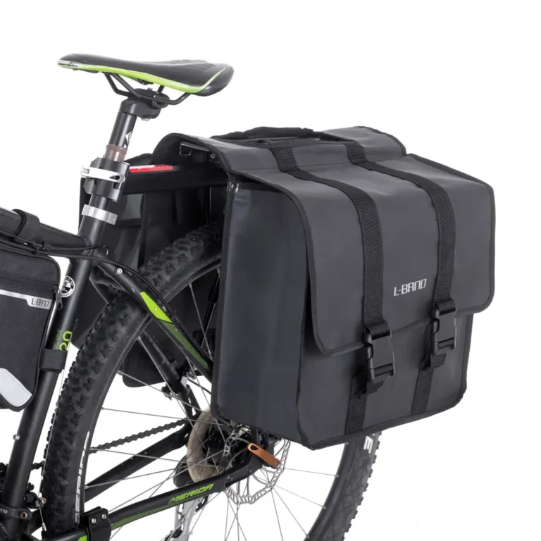 L-BRNO csomagtartóra szerelhető kerékpár táska, 2 rekeszes
