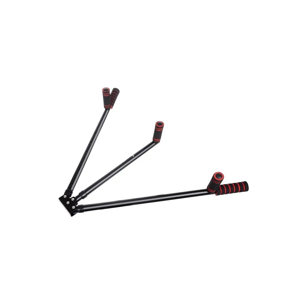 Láb- és combizom nyújtó eszköz, rozsdamentes acél, 12/82 / 7 cm, fekete