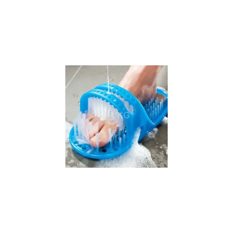 Lábmosó papucs habkővel, univerzális méret, 28x13.5x10 cm, kék