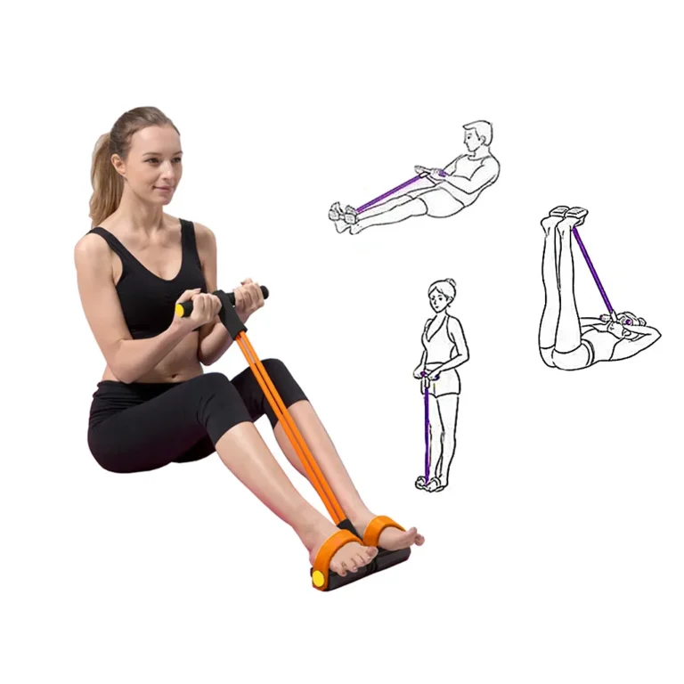 Multifunkciós expander kar-, láb- és hasizom edzéshez, fitness gyakorlatokhoz