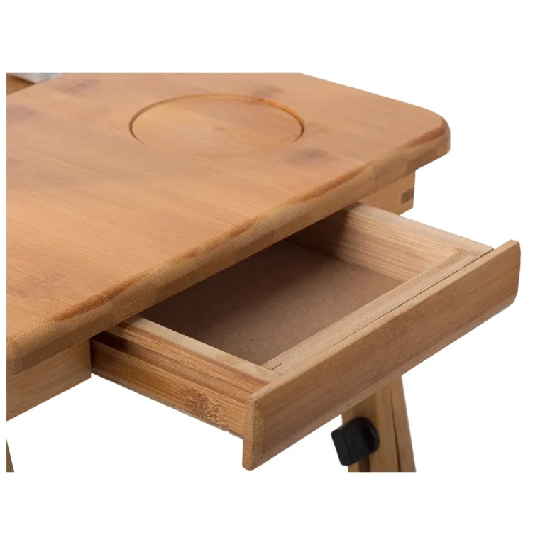Összecsukható bambusz laptop asztal, 50cm x 30x29 cm
