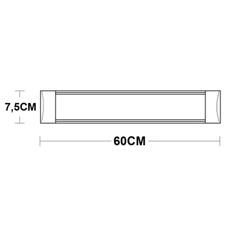 LED Felületszerelt Lámpa 60cm 18W Hideg Szín: Az Otthonok és Irodák Világításának Új Generációja