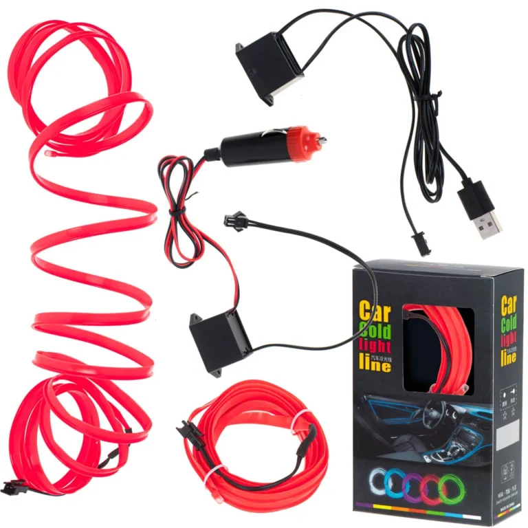 LED szalag, 3m, piros, USB/12V