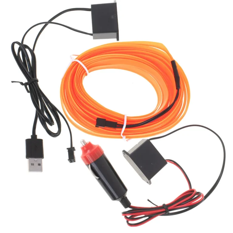LED szalag, 5m, narancssárga, USB/12V