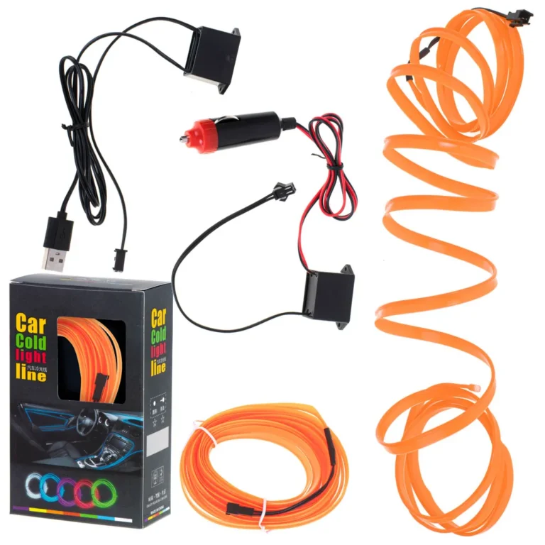 LED szalag, 5m, narancssárga, USB/12V