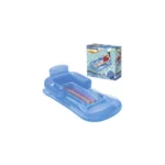 Bestway 43028 Felfújható strandmatrac háttámlával, kék, 150/77 / 50 cm