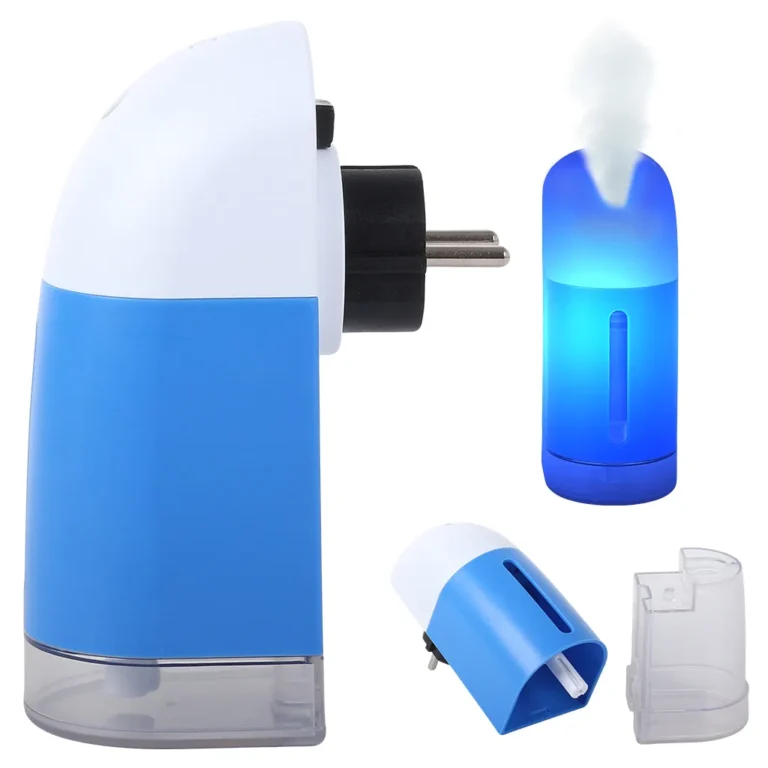 Levegő párásító illat diffúzor LED fénnyel, 300 ml, 3 W, 15cm x 10cm x 6cm, többféle színben