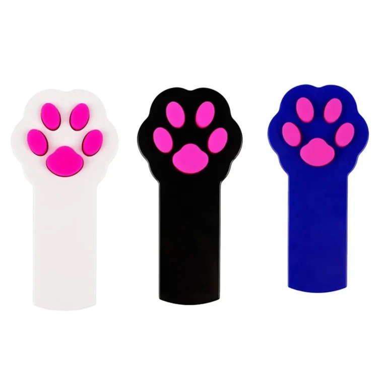 Mancs alakú lézeres fényjáték macskák számára, 10cm x 4.8cm x 1.5cm, többféle színben