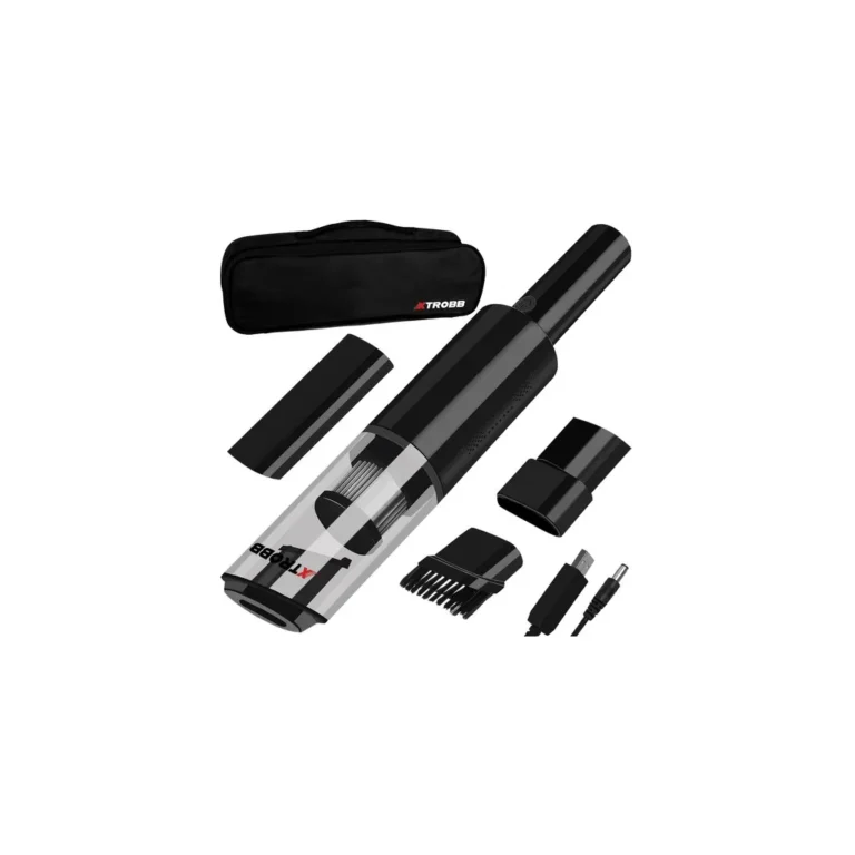 Malatec Vezeték nélküli mini autós porszívó HEPA szűrővel, USB tápegységgel, 120 W, 6,5x36,5 cm, fekete