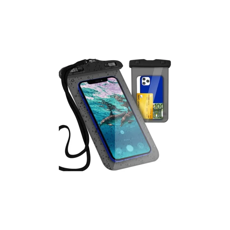 MBR hóálló / vízálló / víz alatti telefontok mobiltelefonhoz (univerzális), fekete
