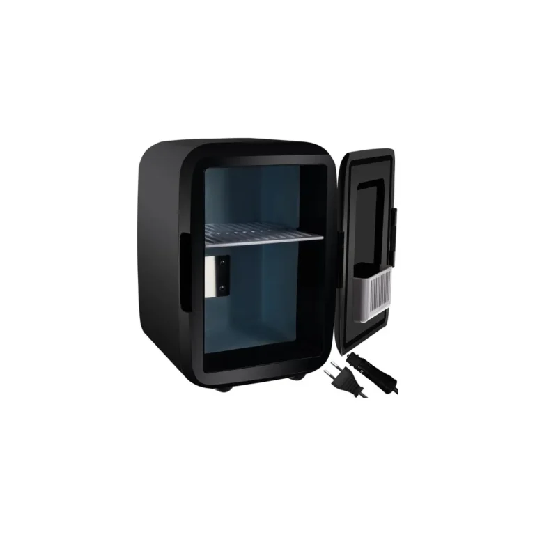 Mini autós hűtő, minibár, 4 l, 30 W, 25x18x22cm, fekete