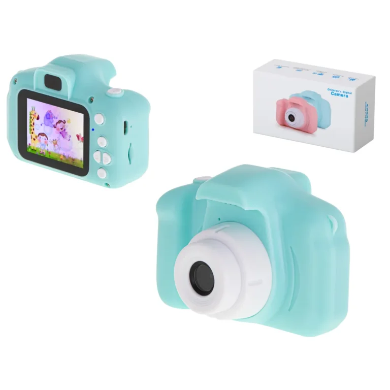 Mini digitális fényképezőgép, videójáték 2.0" HD, menta
