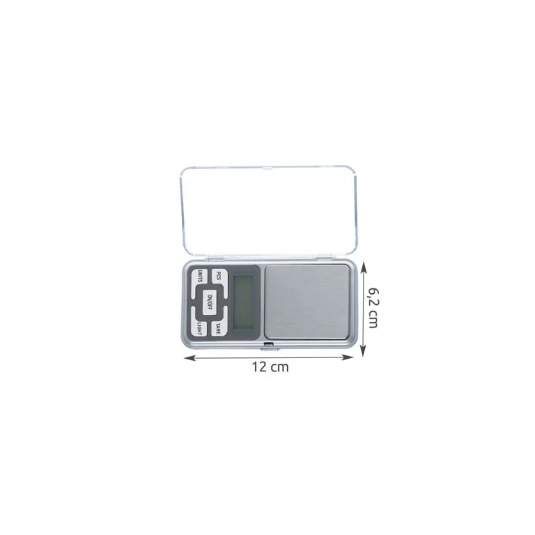Mini digitális zsebmérleg LCD képernyővel, 500 g, OZ, CT, TL, GN, Tára, LED