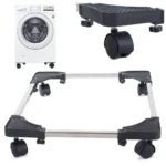 Állítható szélettésgű Kerekes mosógéptartó keret