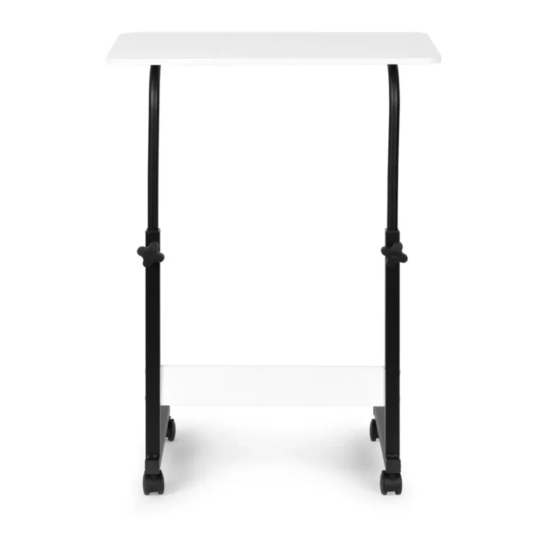 ModernHome Mobil Asztal, Laptop Asztal - Magasságállítással, Kerékzárakkal, MDF Tetejű