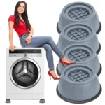 Rezgéscsillapító párna mosógép alá, 4 db, 8x3.4 cm, szürke