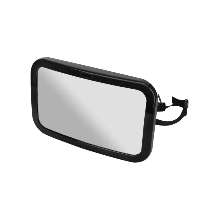 MALATEC Babafigyelő visszapillantó tükör fejtámla rögzítésssel, 360 fok, 30x20 cm, fekete