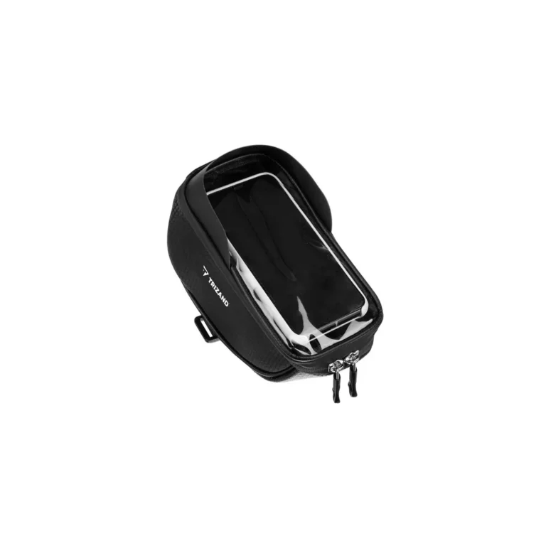 MALATEC Kerékpáros telefontartó tok, tároló, vízálló, kormányra szerelhető, 14 x 19 x 9,5 cm, fekete