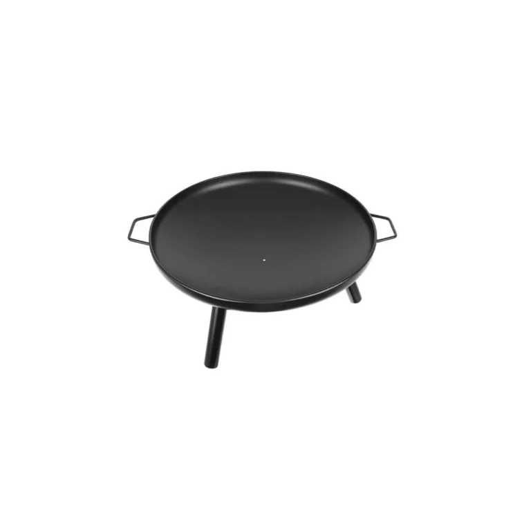 Multifunkciós kültéri grilltárcsa, rozsdamentes acél, 60 cm, fekete