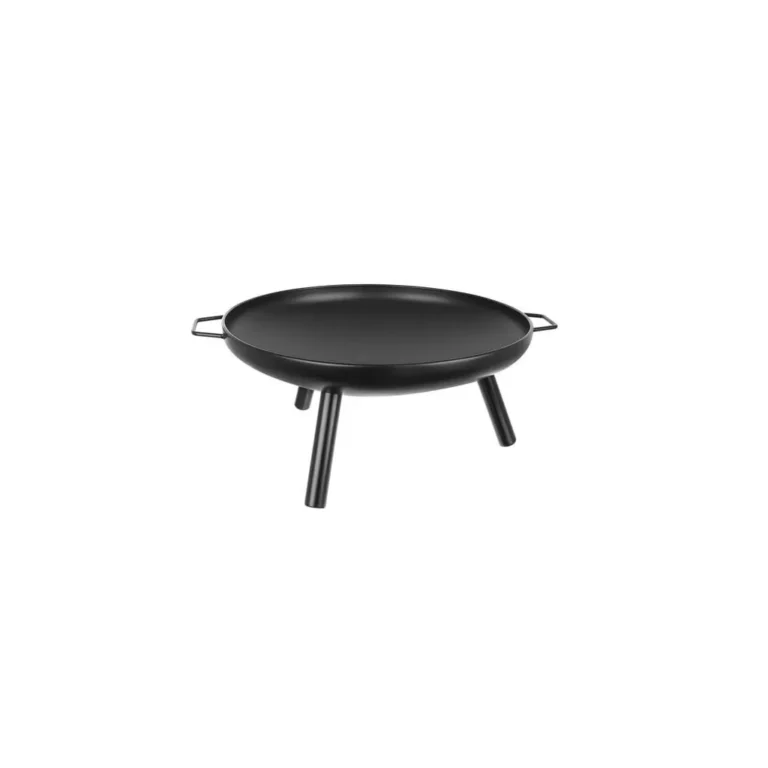 Multifunkciós kültéri grilltárcsa, rozsdamentes acél, 60 cm, fekete