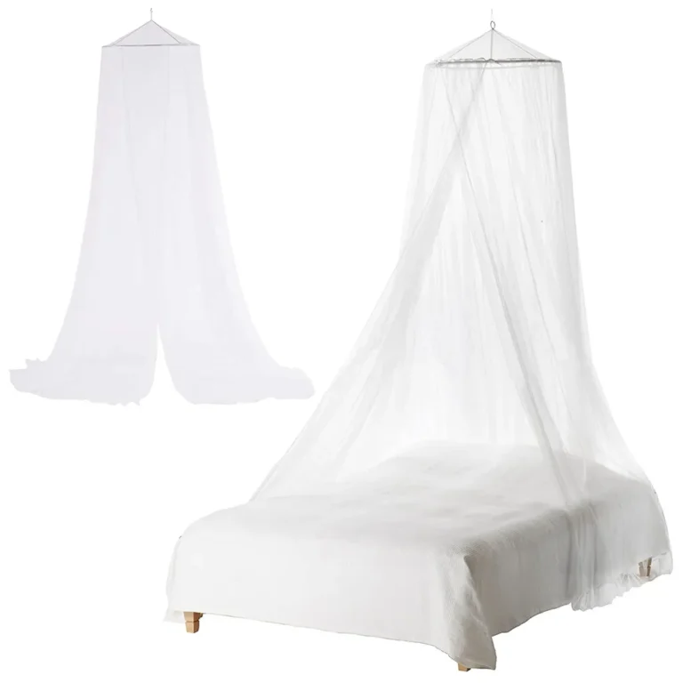 Szúnyoghálós baldachin ágy fölé, fehér, 220x360 cm