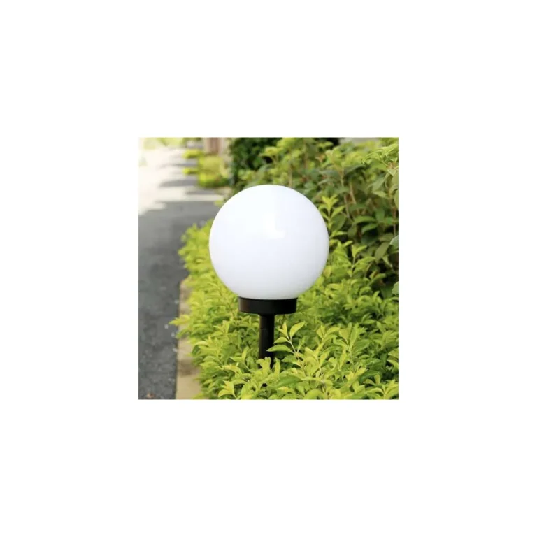 Napelemes kerti LED gömblámpa készlet, földbe szúrható, 6 db, 32x9 cm