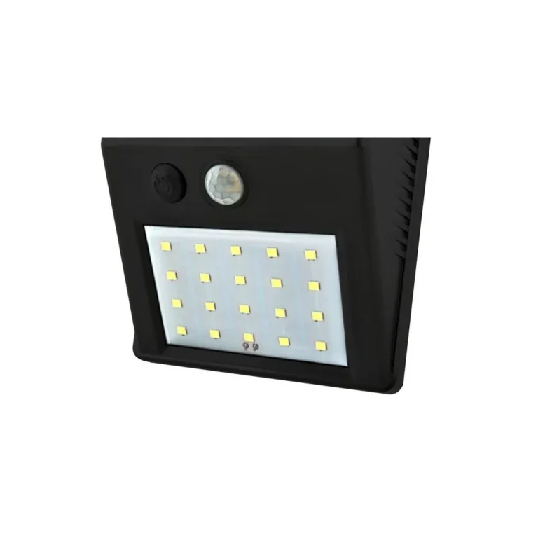 Napelemes fali LED lámpa mozgásérzékelővel, alkonyatkapcsolóval, 20 LED, 10 m hatótáv