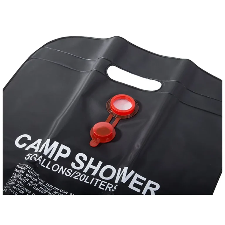 Napkollektoros kemping zuhanyzó 20l, 40cm x 60cm, fekete