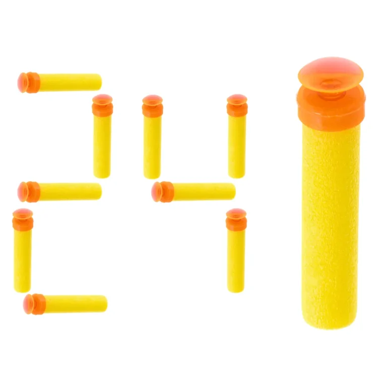 NERF-kompatibilis szivacs töltény, 24 db, sárga